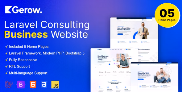 Gerow - Business Consulting Laravel Script